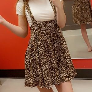 Cheetah overall dress